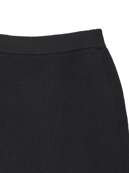 JNBY Black Asymmetric Knit Skirt – XS, New with Tags - Picture 7 of 8